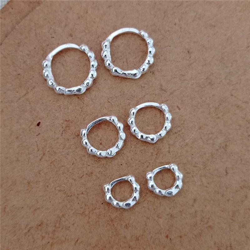 BRINCO ARGOLA TRIO BOLINHAS PRATA 925