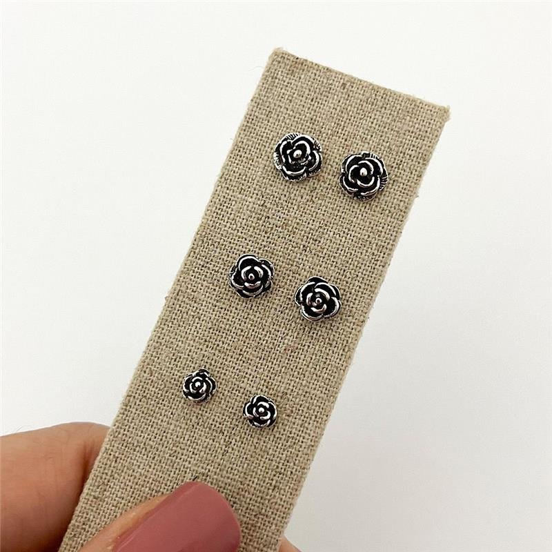 BRINCO TRIO FLOR BALI PRATA 925