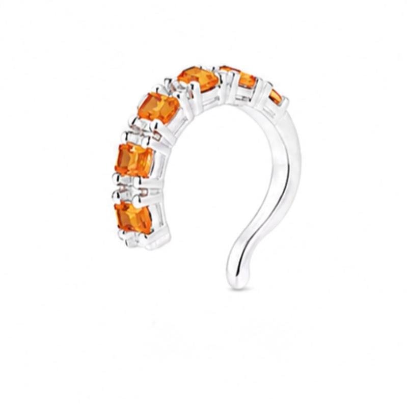 BRINCO PIERCING FAKE APEROL PRATA 925