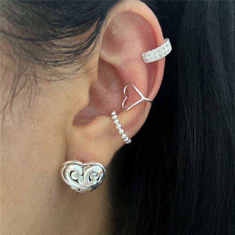 BRINCO PIERCING FAKE CRAVEJADO PRATA 925