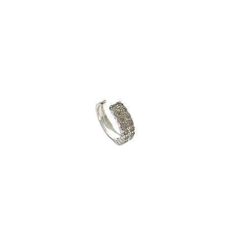 BRINCO PIERCING FAKE CRAVEJADO PRATA 925