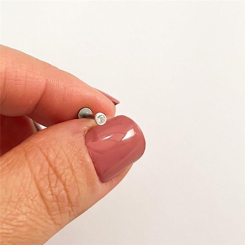 BRINCO PIERCING FURO P. LUZ 3MM