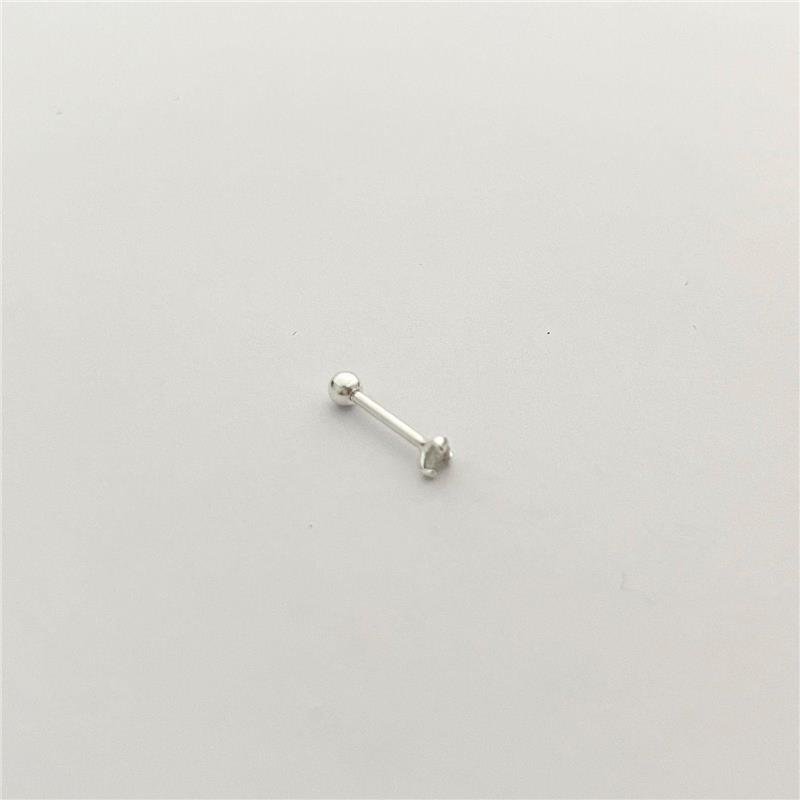 BRINCO PIERCING P. LUZ CORAÇÃO3MM PRATA 925
