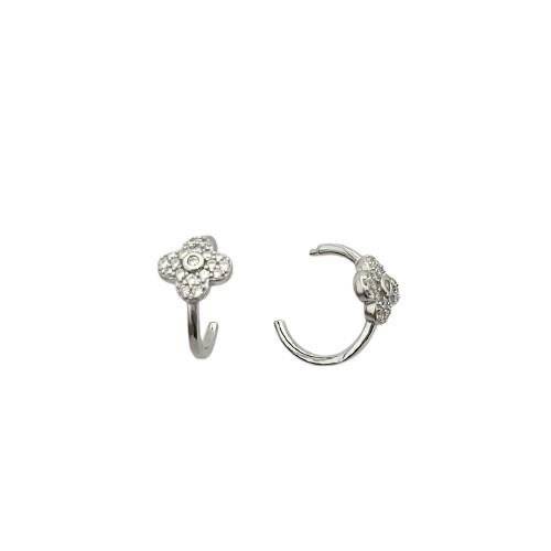 BRINCO INSPIRAÇÃO VANCLEEF MEIA ARGOLA PRATA 925