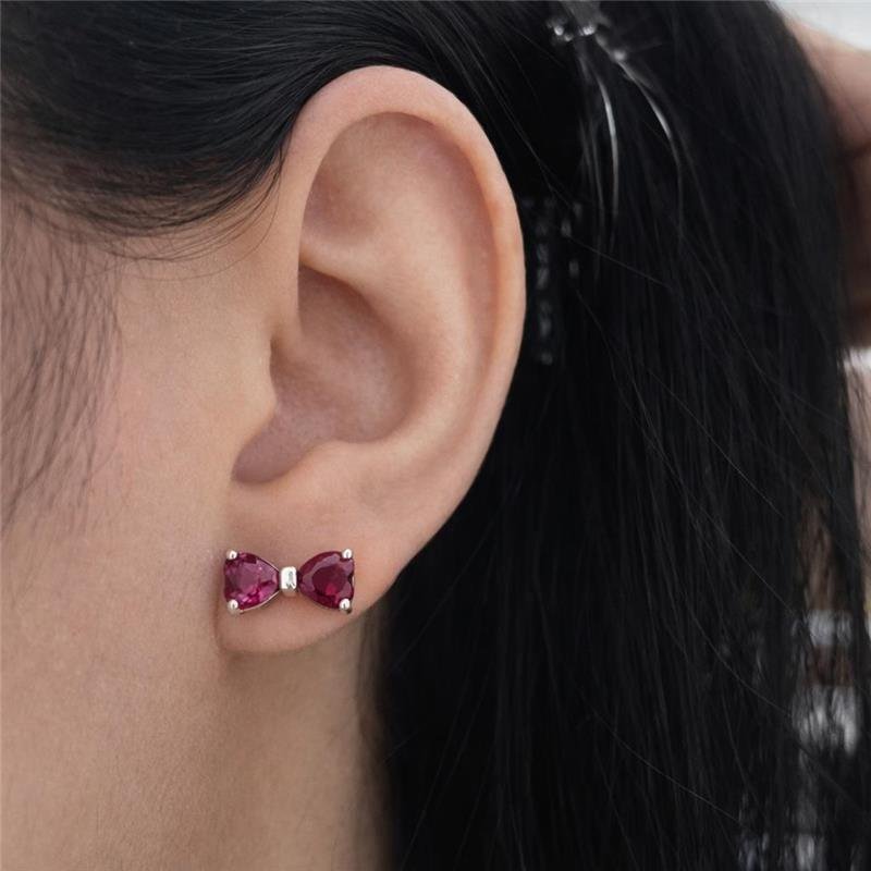 BRINCO LAÇO BRANCA DE NEVE PRATA 925