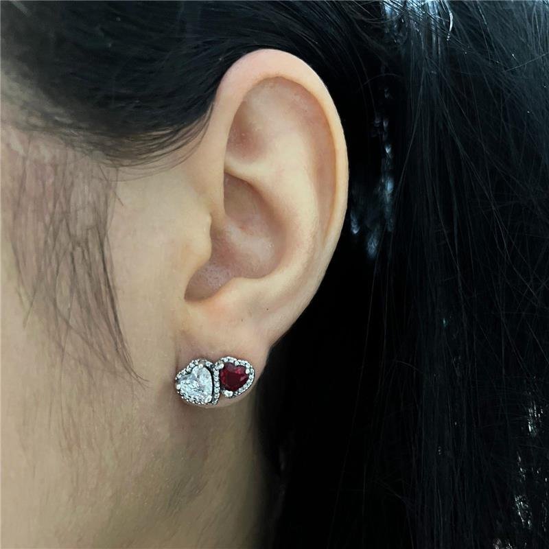 BRINCO INSPIRAÇÃO PANDORA DOIS CORAÇÕES PRATA 925