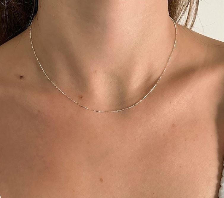 CORRENTE VENEZIANA V15 40CM PRATA 925