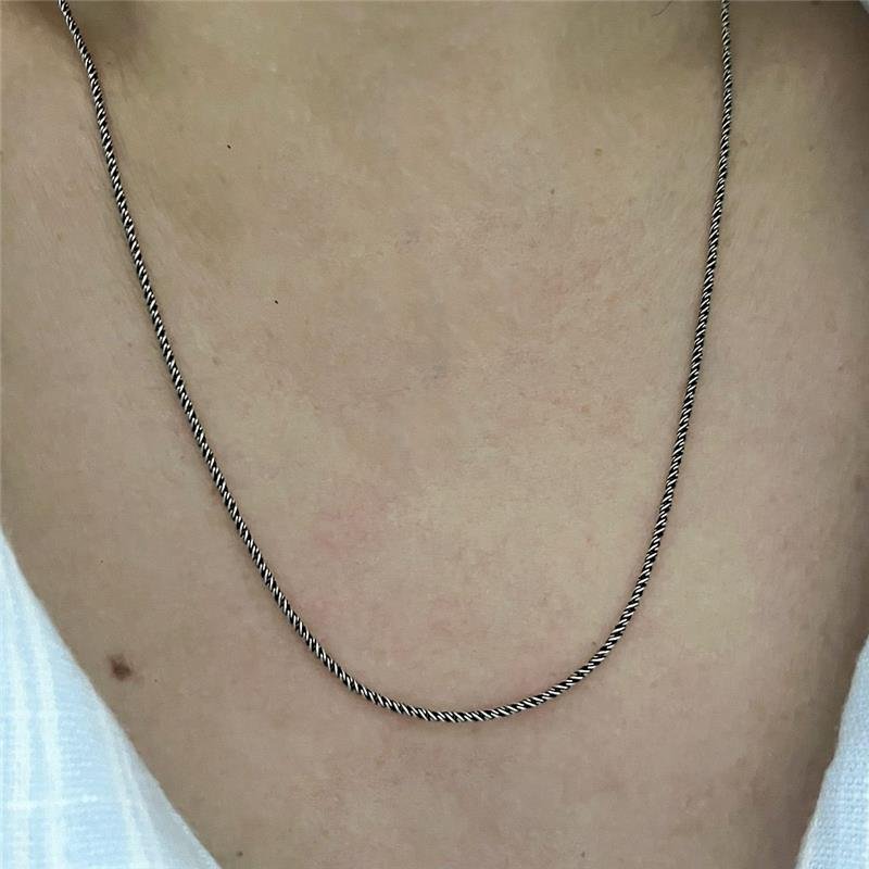 CORRENTE TORCIDA 50 CM BALI 925