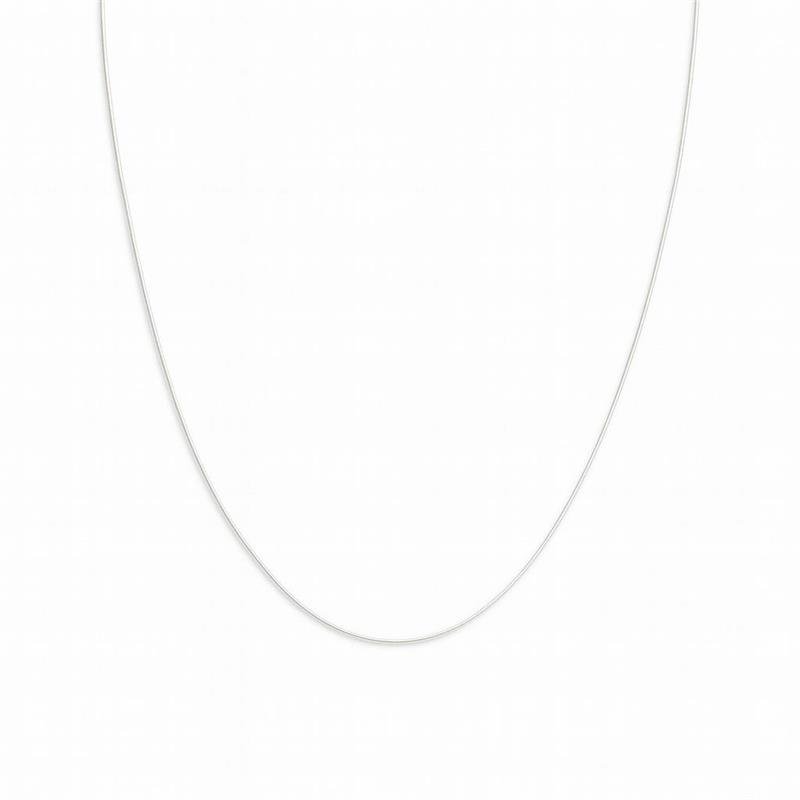 CORRENTE RABO DE RATO 45CM PRATA 925