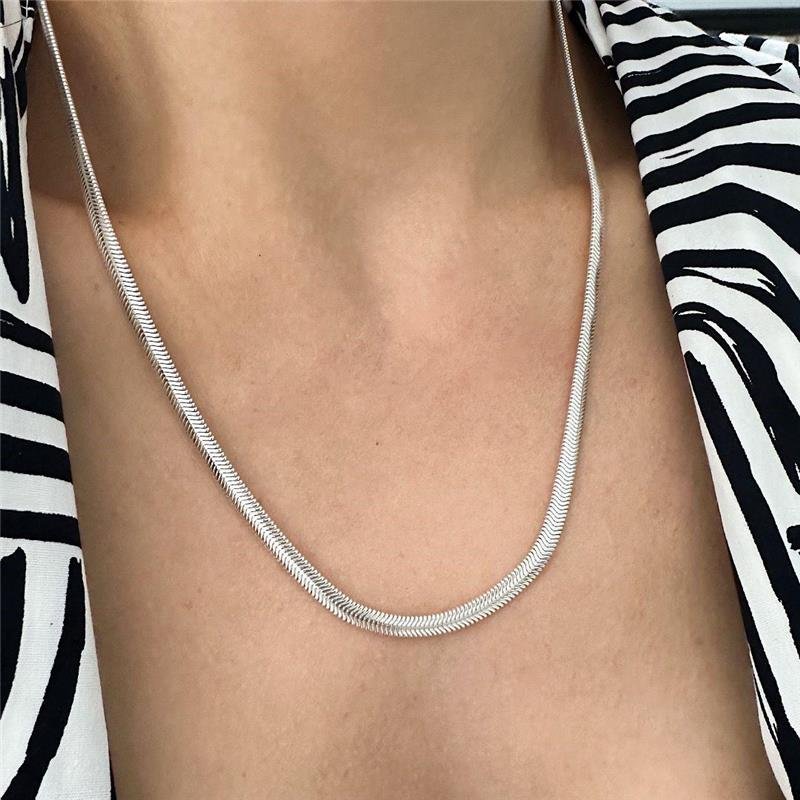 CORRENTE LACRAIA 5 MM 50CM PRATA ITALIANA 925