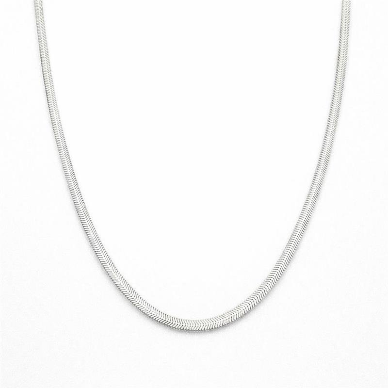 CORRENTE LACRAIA 5 MM 50CM PRATA ITALIANA 925