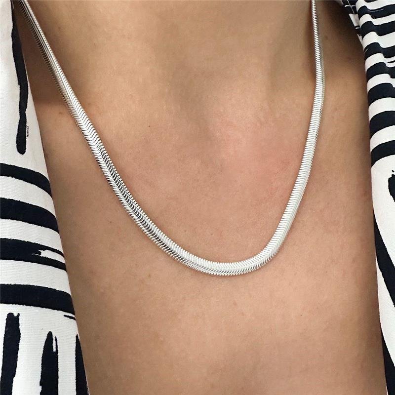 CORRENTE LACRAIA 45CM 5MM PRATA ITALINA 925