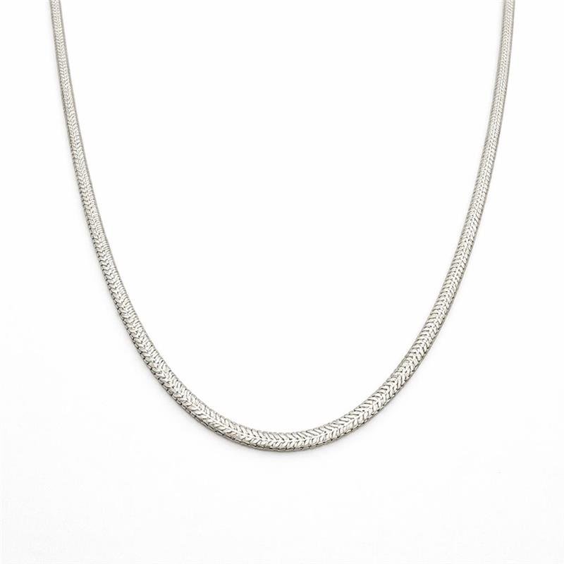 CORRENTE LACRAIA 45CM 5MM PRATA ITALINA 925