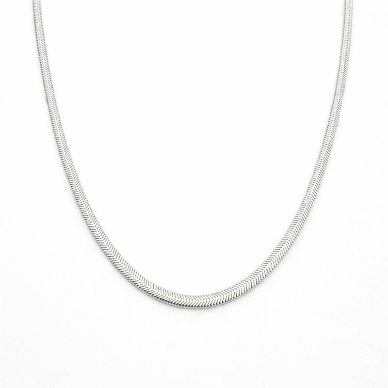 CORRENTE LACRAIA 40CM 5 MM PRATA ITALIN