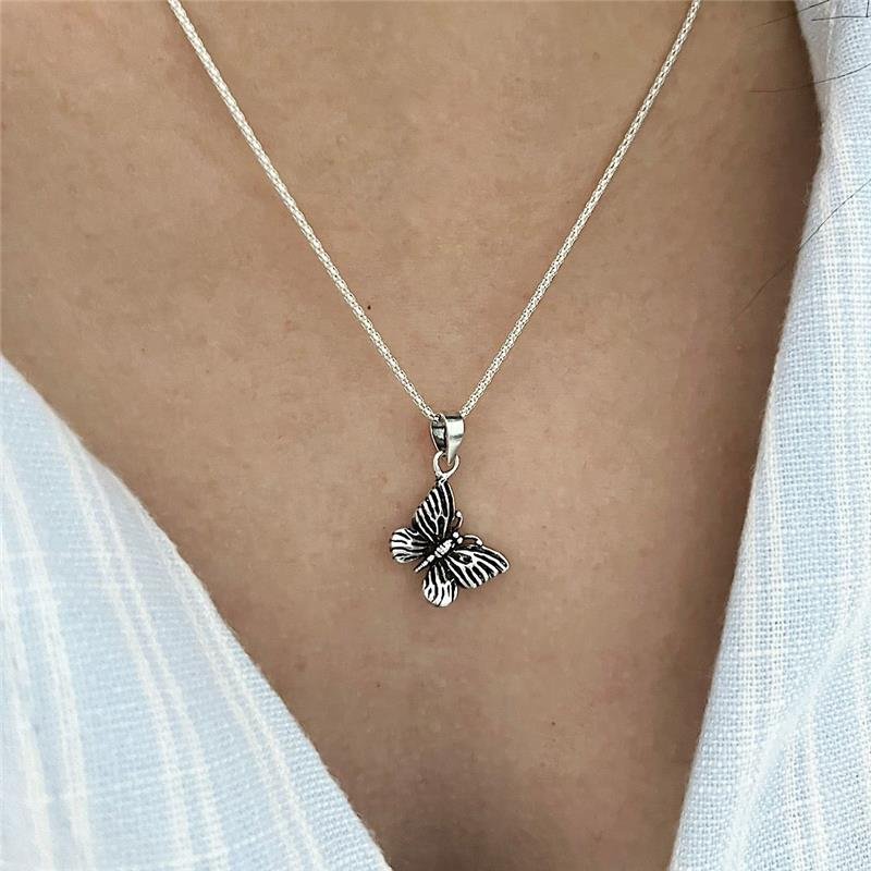 PINGENTE BORBOLETA PRATA DE BALI 925