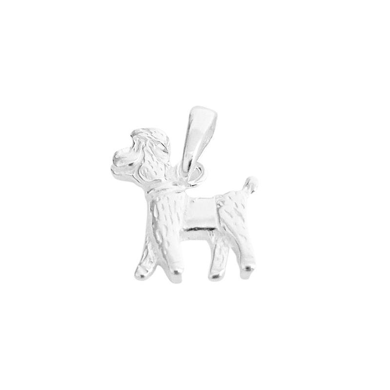 PINGENTE CACHORO POODLE PRATA 925
