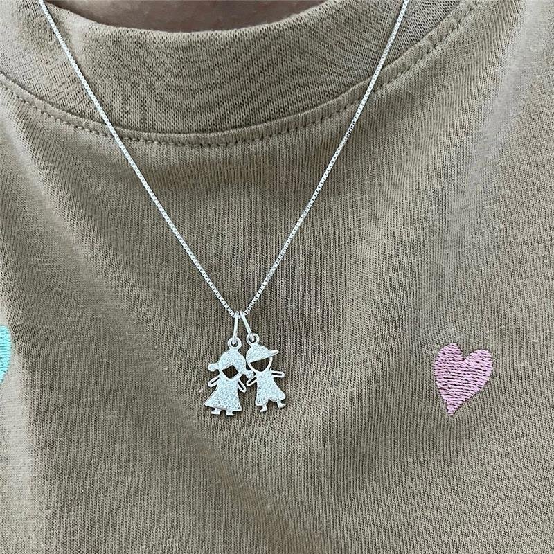 PINGENTE MENINO CRAVEJADO PRATA 925