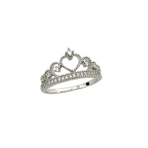 ANEL PANDORA COROA CRAVEJADA RÓDIO PRATA 925