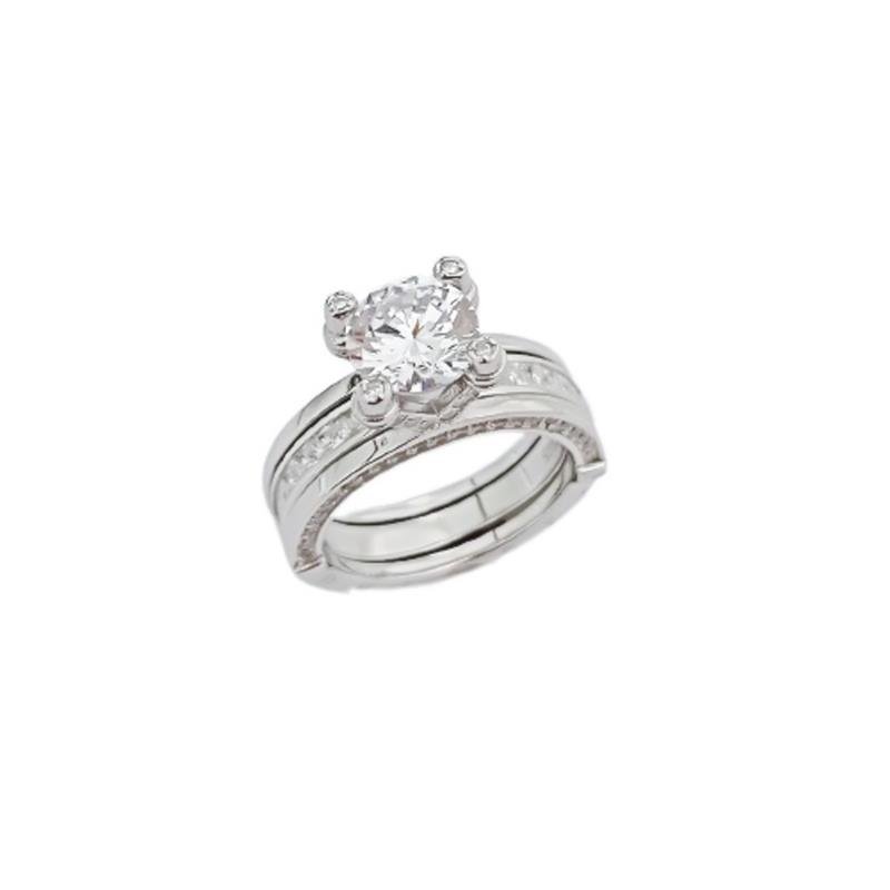 ANEL DUPLO INSPIRAÇÃO BVLGARI PRATA 925