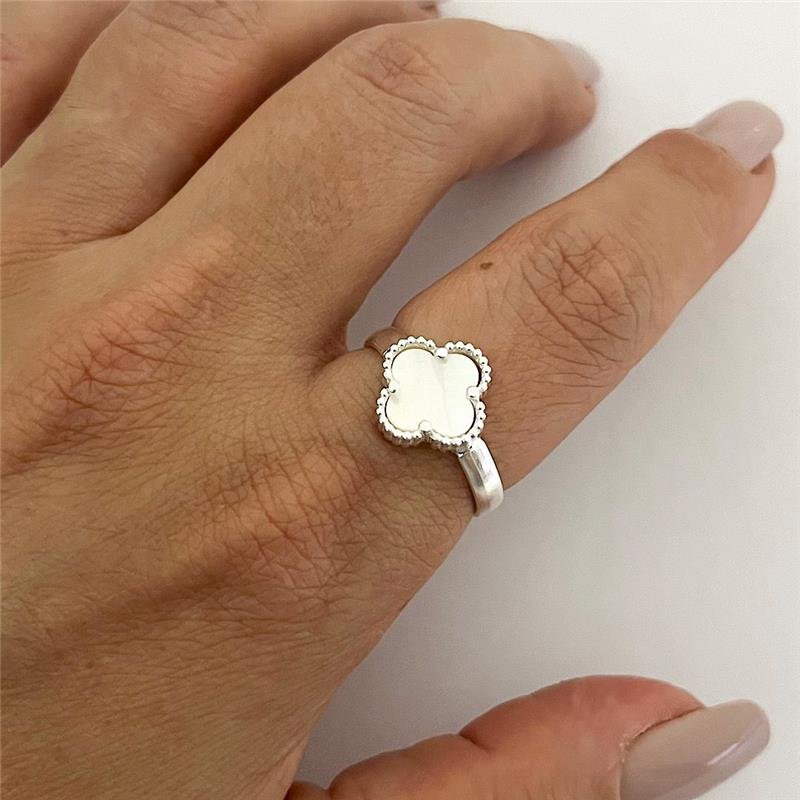 ANEL INSPIRAÇÕES VANCLEEF MADRE PRATA 925