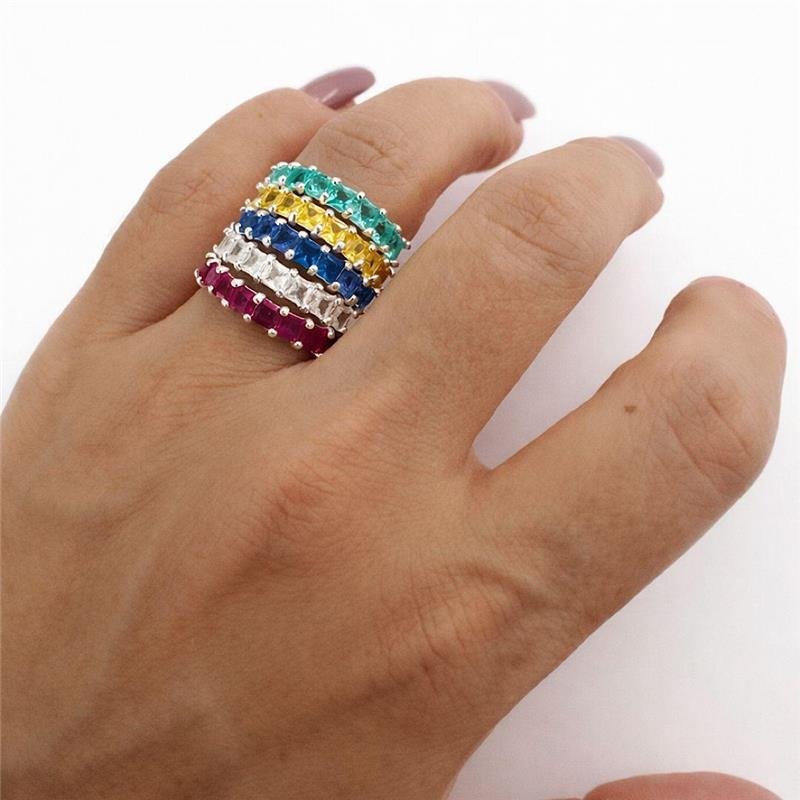 ANEL RIVIERA ZIRCÔNIAS RUBI PRATA 925