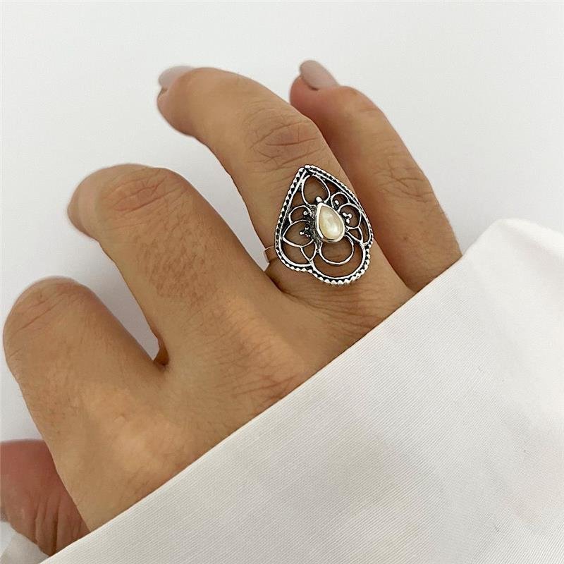 ANEL FLOR MADRE PRATA BALI 925