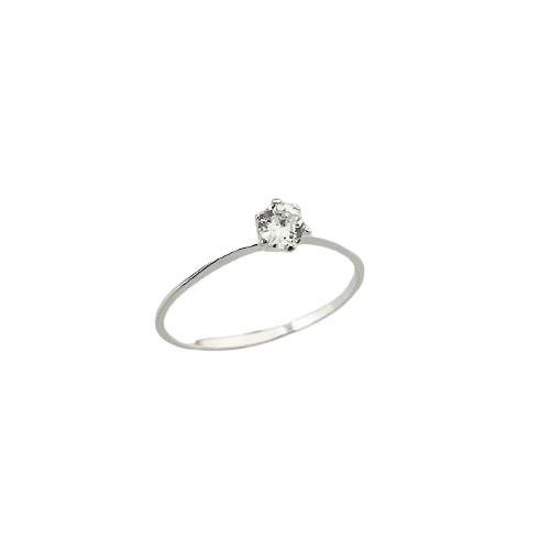 ANEL SOLITÁRIO 3MM PRATA 925