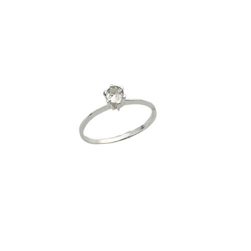 ANEL SOLITÁRIO 4MM PRATA 925