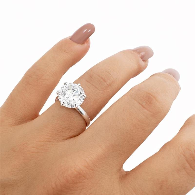 ANEL SOLITÁRIO 10MM PRATA 925