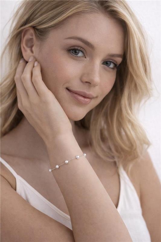 PULSEIRA BOLINHAS 3 MM PRATA 925