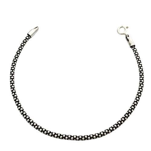 PULSEIRA PIPOCA BALI 18CM 2,5MM PRATA 925