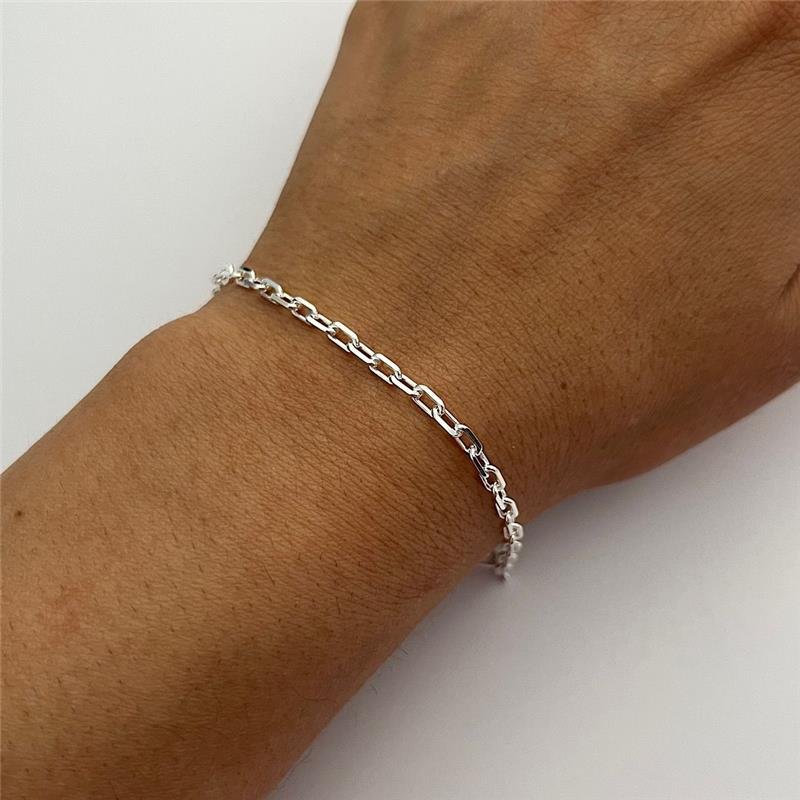 PULSEIRA ELOS ALONGADA PRATA 925