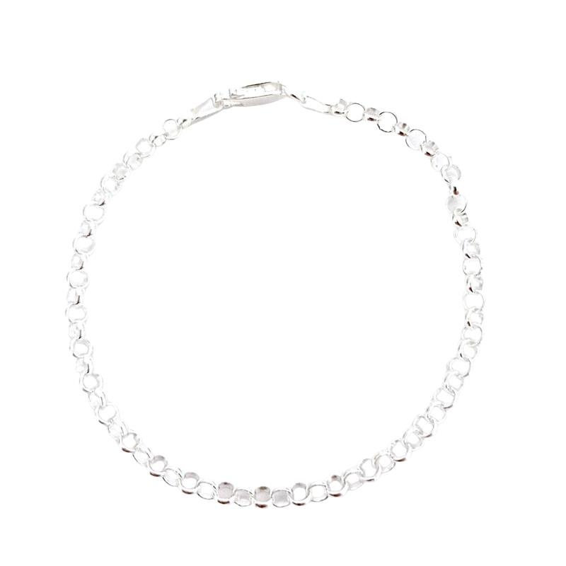 PULSEIRA ELO PORTUGUÊS MÉDIA PRATA 925