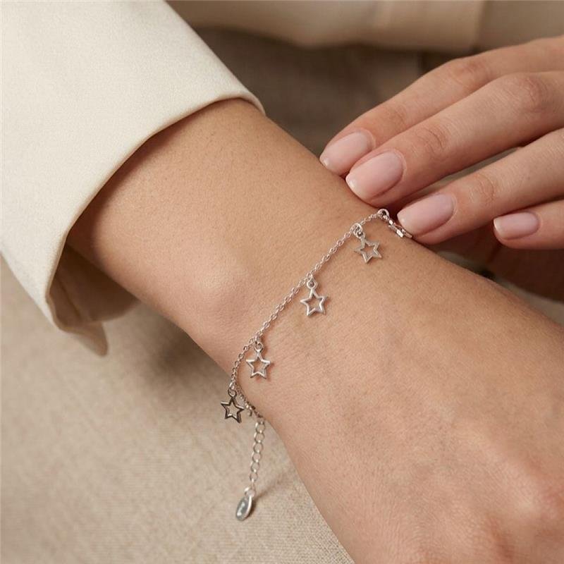 PULSEIRA ESTRELAS PEND PRATA 925