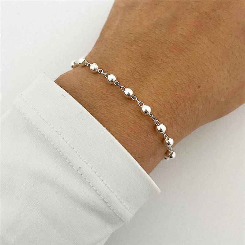 PULSEIRA TERÇO 4MM PRATA 925