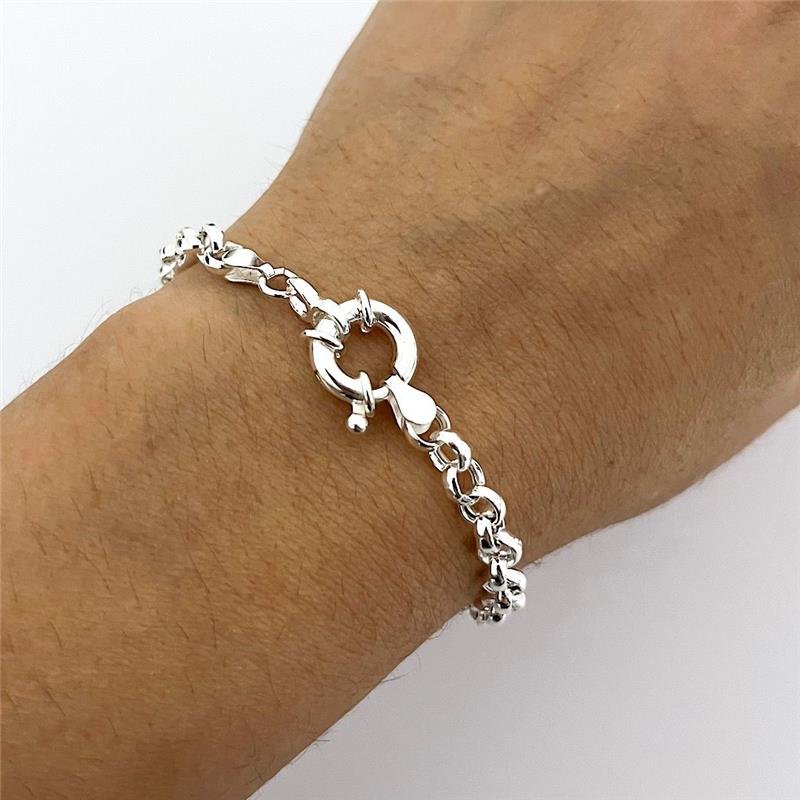 PULSEIRA ELO PORTUGUÊS MÉDIA FECHO BOIA PRATA 925