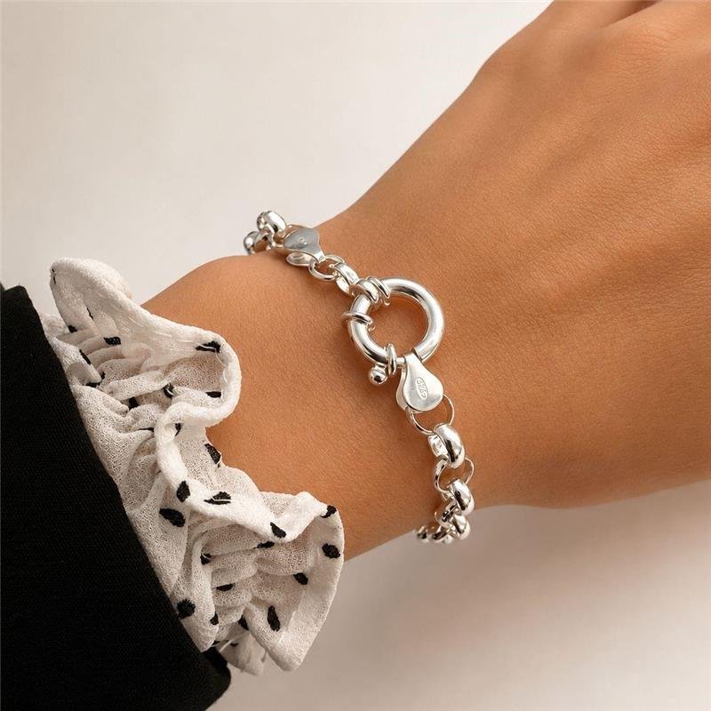 PULSEIRA ELO PORTUGUÊS 6,5MM FECHO BOIA PRATA 925