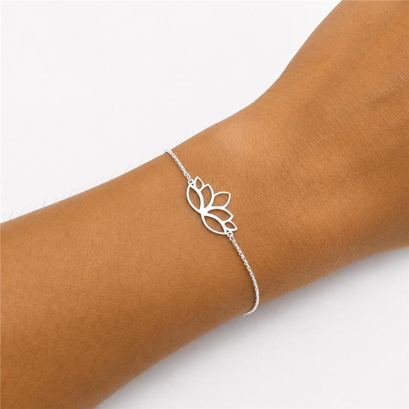 PULSEIRAS FLOR DE LOTUS PRATA 925