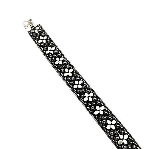 PULSEIRA PIKUM 3 FILEIRAS GOTA PRATA 925