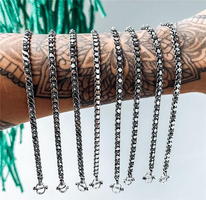 PULSEIRA PIKUM 3 FILEIRAS PRATA 925
