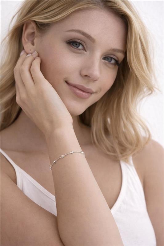 PULSEIRA CARTIER BOLAS 4MM PRATA 925