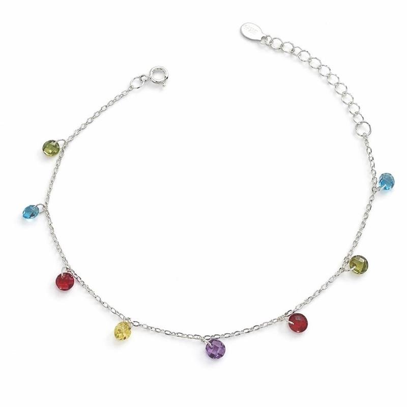 PULSEIRAS ZIRCÔNIAS COLORIDAS PRATA 925