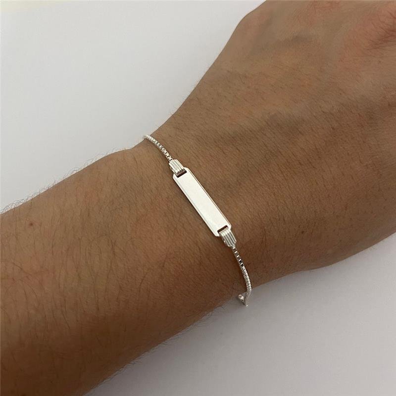 PULSEIRA BABY GRAVAR NOME PRATA 925