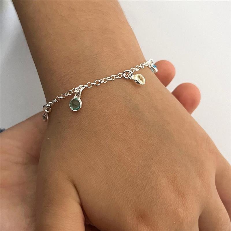 PULSEIRA INFANTIL COLOR PRATA 925