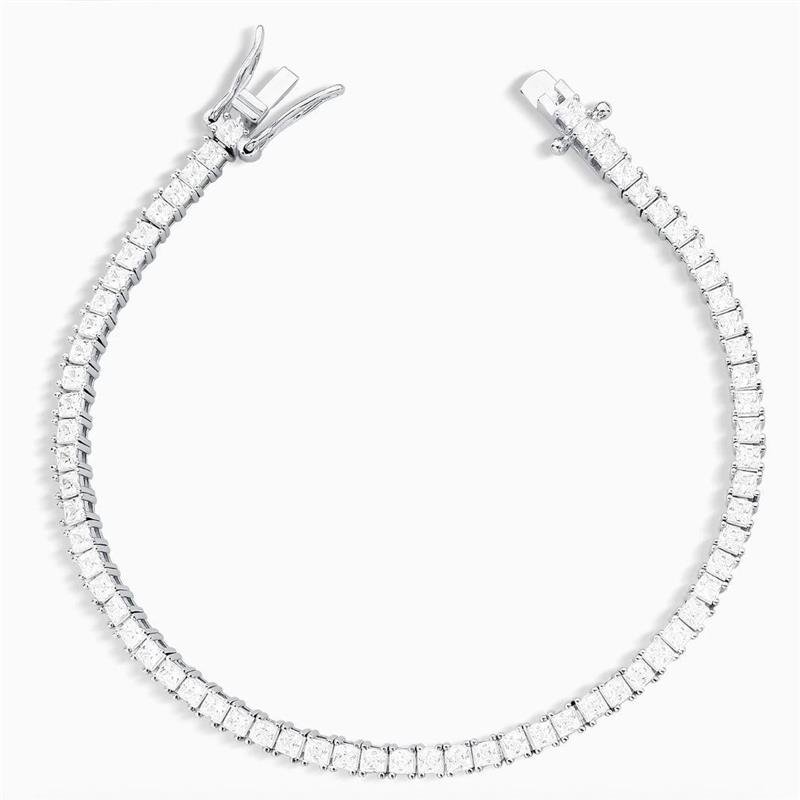 PULSEIRA RIVIERA 2,5 MM FECHO COM TRAVA PRATA 925