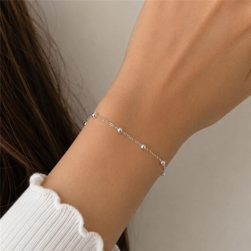 PULSEIRA BOLINHAS 3MM INFANTILPRATA 925