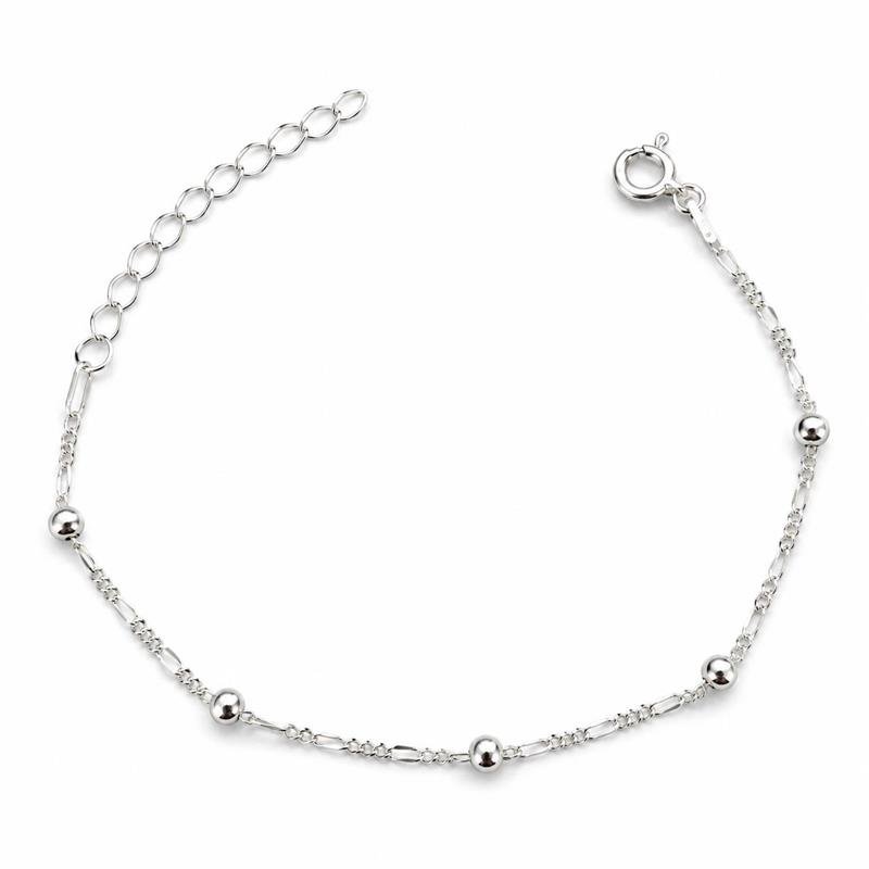 PULSEIRA BOLINHAS 3MM INFANTILPRATA 925