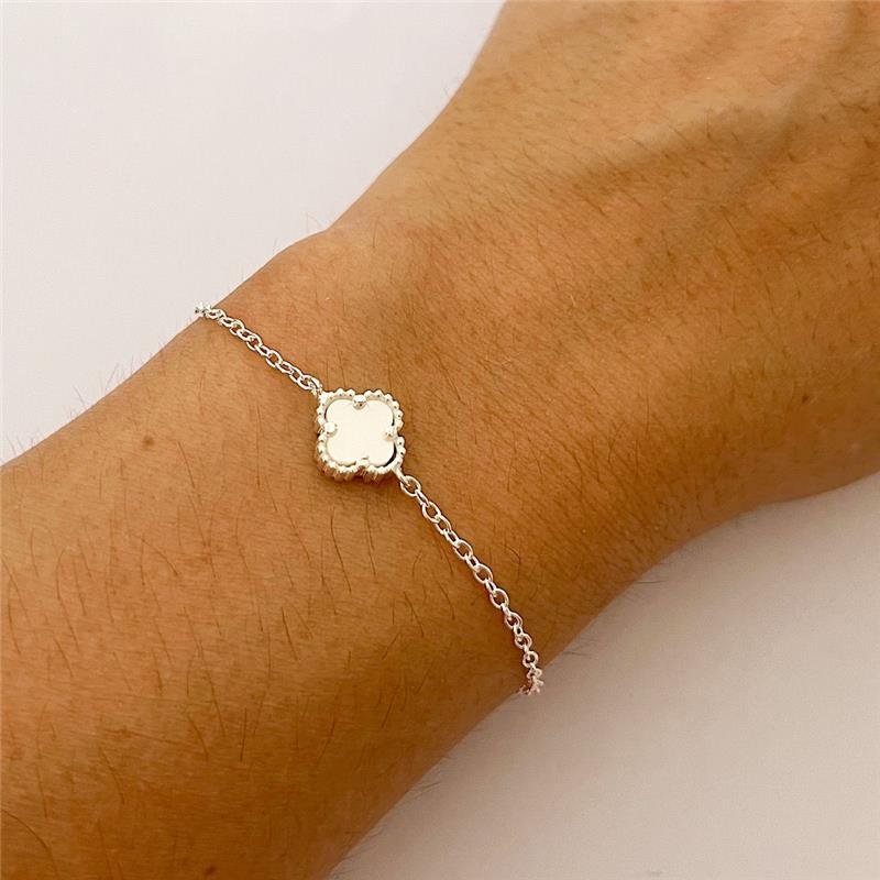 PULSEIRA MADREPEROLA VANCLEEF PRATA 925