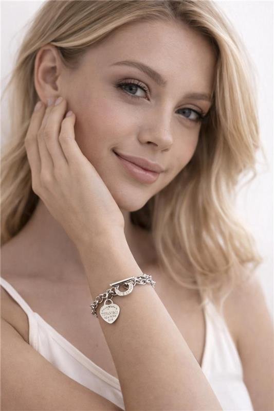 PULSEIRA INSPIRAÇÃO TIFFANY ELOS COM PINGENTE PRATA BALI 925