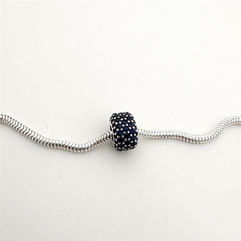 BERLOQUE SEPARADOR AZUL CRAVEJADO PRATA 925 